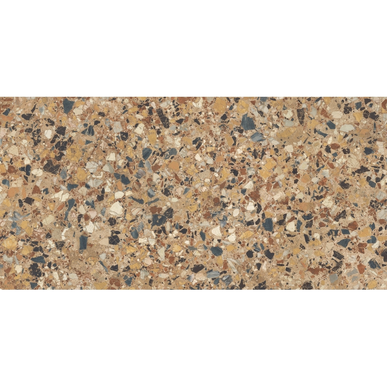 MILZETTI - 24X47 PEBBLE, AMBER, POLISHED